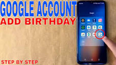 ✓ How To Add Birthday In Google Account 🔴 - YouTube