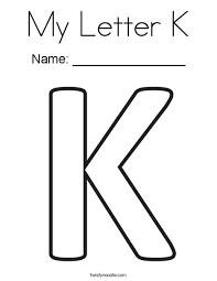 Letter k coloring pages to download and print for free letter k zentangle coloring page | free printable coloring. My Letter K Coloring Page Twisty Noodle