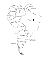 Create your own custom map of brazil. South America Coloring Page With Country Names Map Worksheets Latin America Map Map Quiz