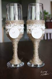 Diy Rustic Wedding Champagne Flutes Rustic Wedding Diy Wedding Champagne Flutes Rustic Wedding Glasses