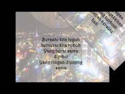Need the translation of dengan berat hati in english but even don't know the meaning? Raihan Bersatu Lyrics English Translation