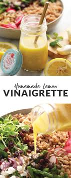 This Lemon Vinaigrette Dressing Will Brighten Any Salad With Its Fresh Flavors Made From Fre In 2020 Lemon Vinaigrette Dressing Vinaigrette Dressing Lemon Vinaigrette