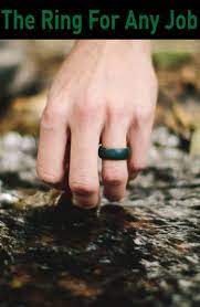 Mens Outdoor Silicone Ring Qalo Outdoor Rings Are So Much More Than A Rubber Ring They Are Made From 100 Medical Metal Wedding Bands Wedding Bands Wedding