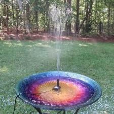 Bird Bath Fountain For Hummingbirds Hummingbird Glass Bird Bath Optional Bubbler Bird Bath Glass Bird Bath Bird Bath Fountain