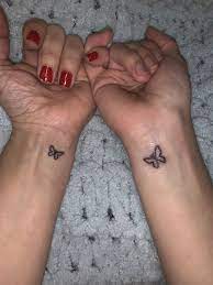 Mother Daughter Butterfly Tattoos Stick Poke Tattoo Stick And Poke Butterfly Butterfly Stick And Poke