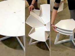 Folding Table Is Inspired By Pop Up Map Of New York Flexible Furniture Space Saving Furniture Central Table