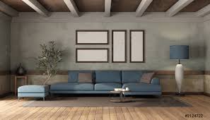 Blaues sofa schanes in meitingen on blaues wohnzimmer leipzig can be beneficial inspiration for those who seek an image according specific categories. Modernes Blaues Sofa Und Fusshocker Im Alten Zimmer Foto Vorratig Crushpixel