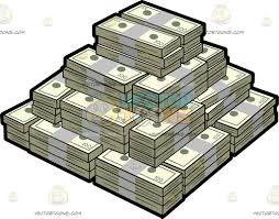 A Square Mountain Of A Hundred Dollar Bills Dollar Bill Money Collection Dollar