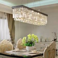 80cm Rectangle K9 Crystal Chandelier Modern Home Bar Pendant Lamp Lighting Decor Ebay