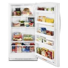 Maytag 15 8 Cu Ft Frost Free Upright Freezer In White Mqf1656tew The Home Depot Upright Freezer Retro Appliances Freezer