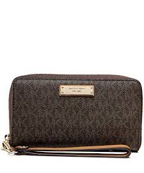 Michael Kors Large Flat Multifunction Phone Case Jet Set Item 32s7gtte2b Brun Michael Kors Portefeuille Jet Set