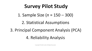 Survey Pilot Study Principal Component Analysis Surveys Study