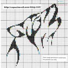 Howling Wolf Cross Stitch Chart Beaded Cross Stitch Cross