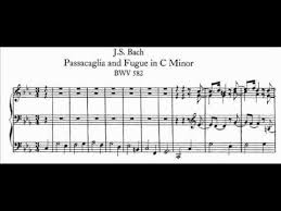 J S Bach Bwv 582 Passacaglia C Moll C Minor Music Appreciation Bach Music