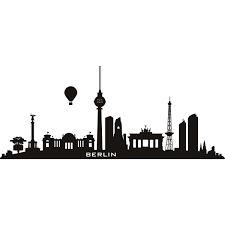Berlin Silhouette Skyline Berlin Skyline Berlin Wandkunst