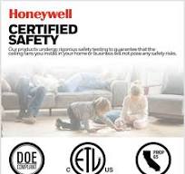 Honeywell Ocean Breeze 30-InchBrushed Nickel Small 3 Blade LED Ceiling Fan  with Light