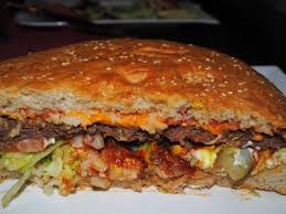 Half Of The Half Size Burger At Big Emma S In Ramstein Germany Germanyja Com Food Ramstein Air Base German Food