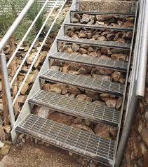 Here at advantage industries we pride ourselves in making the finest quality galvanised stair stringers and steel stair stringers in australia. Using Different Metals In Your Garden Gardendrum Outdoor Stairs Exterior Stairs Outside Stairs