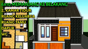 Inspirasi desain rumah mungil luas lahan 3m x 10m, 2 lantai lantai 1 : Desain Rumah Minimalis 6x10 Meter Memanjang Ke Belakang Terbaru 2020 Youtube