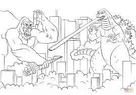 In a time when monsters walk the earth, humanity's fight for its future sets godzilla and kong on a collision course that will see the two most powerful forces of nature on the planet collide in a spectacular battle for the. King Kong Vs Godzilla Coloring Page Free Printable Coloring Pages Coloring Home