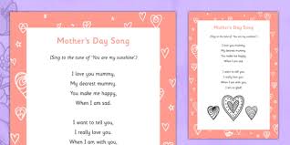 This mother's day, make mom a card with your cricut. Mother S Day Song For Kids