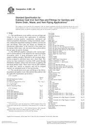 Construction technology is a collective term for types of technology that have a specific use within the construction industry. Astm A 888 Standard Specification For Hubless Cast Iron S Pipe Fluid Conveyance Mechanical Engineering