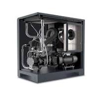 Screw compressor with direct drive transmission and ...
