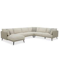 Browse our great prices discounts on the best living room furniture. Furniture Marleese 4 Pc Fabric And Leather Sectional With Chaise Created For Macy S Reviews Furniture Macy S