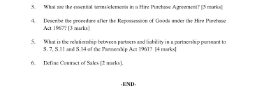 The hp act sets out the forms and contents of hp agreements, the legal rights, duties, obligations of hirers and financiers. Solved 3 What Are The Essential Terms Elements In A Hire Chegg Com