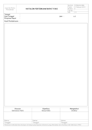 Mudah & terdokumentasi flexibel informatif. Formulir Notulen Pertemuan Rapat K3 Manajemen K3 Umum