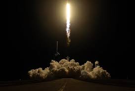 The launch was moved from wednesday to today. Spacex Launches Crewed Mission With Nasa Los Angeles Business Journal