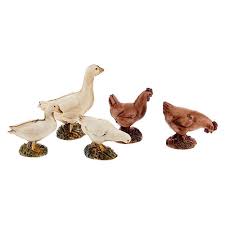 Camels, chickens, horses, pigs, elephants, goats and many others. Nativity Scene Figurines Farm Yard Animals 12pcs Online Sales On Holyart Com