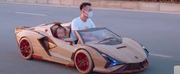 The sian roadster loses absolutely none of the coupe's wild styling. Here Is An Awesome Kid Sized Fully Electric Wooden Lamborghini Sian Roadster Autoevolution
