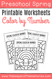 Monster high coloring pages gigi grant. Color By Number Spring Preschool Worksheets The Keeper Of The Memories