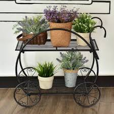 ··· mayco farmhouse shelf outdoor wooden folding ladder plant flower pot display stand. Farmhouse Cottage Country Plant Stands Tables You Ll Love In 2021 Wayfair