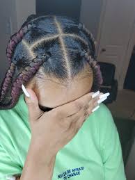 Jumbo burgundy braids if the '90s had a color, i think it'd be burgundy. Jumbo Knotless Braids Melaninterest