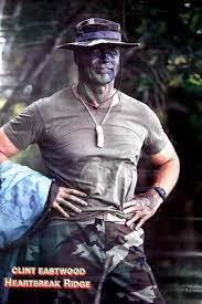 Clint Eastwood Heartbreak Ridge 1986 Movie Poster 23x35 Clint Eastwood Clint Eastwood Movies Eastwood Movies
