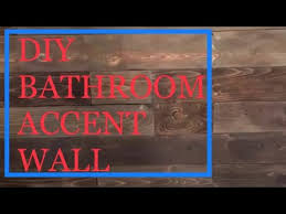 Try a new towel rack. Diy Bathroom Accent Wall Youtube