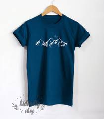 Mountains Shirt Cute T Shirt Hills Nature Tumblr Unisex Clothing Top Tee Mountain Shirt Cute Tshirts Unisex Clothing