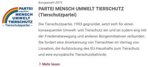 Check spelling or type a new query. Wahl O Mat Zur Europawahl Ist Aktualisiert Online Partei Mensch Umwelt Tierschutz