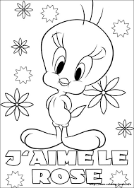 Tweety is a sweet and innocent. Tweety Coloring Picture Bird Coloring Pages Tweety Bird Drawing Cartoon Coloring Pages