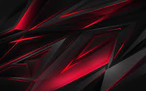 Black and red wallpaper 1920×1080. Black Red Abstract Polygon 3d 4k Wallpaper 45