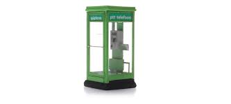 Again, both standard ways of asking a caller to wait on the phone. Artitec 10 397 Gauge H0 Telephone Booth Ptt Green 80 90s Modellbahnshop Lippe Com