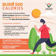 How can you burn an extra 500 calories throughout the day? Burn 500 Calories Al Ain University