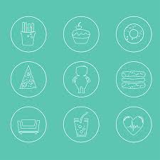 Nutrition mode de vie, montreal, quebec. Obesite Infographies Modele Fast Food Mode De Vie Sedentaire L Alimentation Les Maladies Et La Maladie Mentale Concept De Vecteur Pour La Presentation Et La Formation Clip Art Libres De Droits