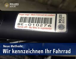 Polizei Berlin On Twitter Fahrradcodierung Ist Out Neue Methode Fahrradkennzeichnung Ist In Https T Co E1rsqj4lgn Yt Http T Co Gcvv26oh66