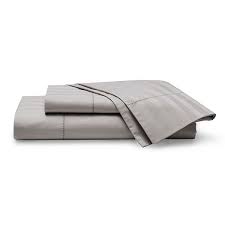 King and queen sheet set include 1 flat sheet, 1 fitted sheet, and 2 pillowcases; Chaps Damask 500 Thread Count Stripe Sheet Set