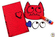 Love Monster Puppet Craft with Free Template