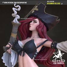Miss Fortune 3d Printed Resin Statue Collectible Figure Miniature NSFW  Waifu Scale 1:10 UNPAINTED UNASSEMBLED - Etsy