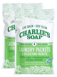 charlies soap unscented laundry packets travel size 2 pack 8 total loads